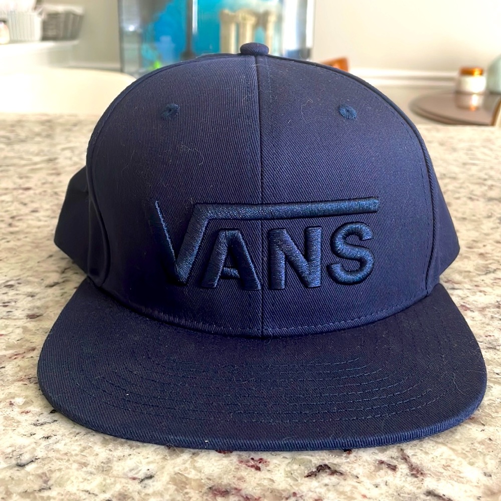 Navy VANS Drop V II Black Mens Snapback Hat